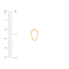 Load image into Gallery viewer, Chevron Bar Earrings with Chain