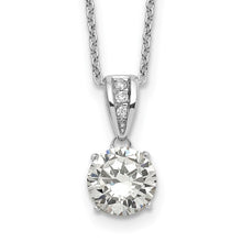 Load image into Gallery viewer, Sterling and CZ Brilliant CZ with golden accents
