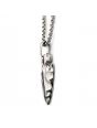 Load image into Gallery viewer, Brushed Steel Chiseled Arrowhead Pendant with Box Chain