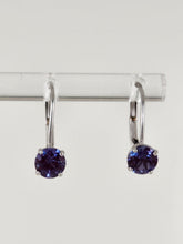 Load image into Gallery viewer, Created Alexandrite Earrings