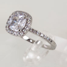 Load image into Gallery viewer, CZ Halo Engagement Ring