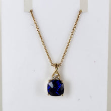 Load image into Gallery viewer, Created Sapphire Pendant