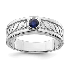 Load image into Gallery viewer, Men&#39;s Sapphire Ring