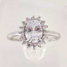Load image into Gallery viewer, CZ Oval Engagment Ring