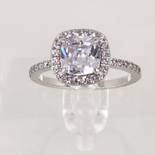 Load image into Gallery viewer, CZ Halo Engagement Ring