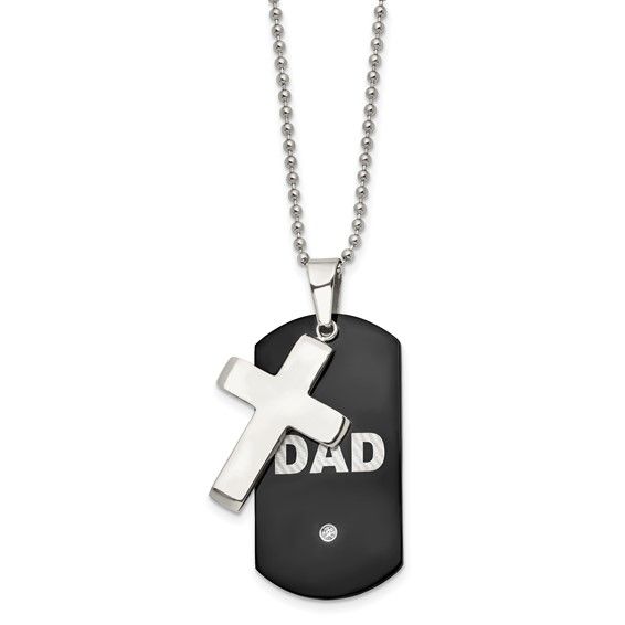 Stainless Steel DAD dogtag