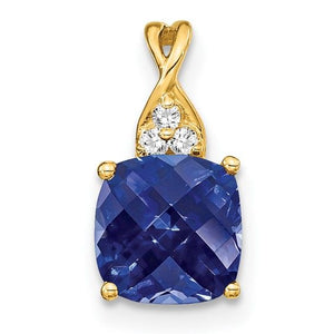 Created Sapphire Pendant