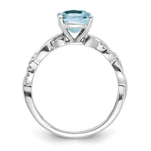 Load image into Gallery viewer, Aquamarine &amp; Diamond Ring